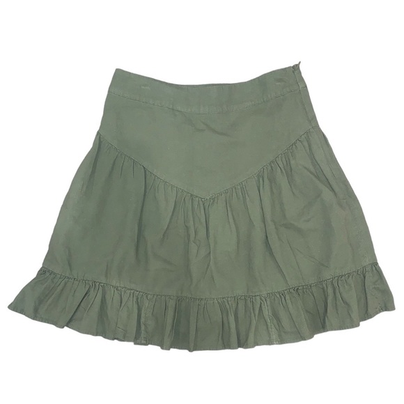 Banana Republic Dresses & Skirts - Banana Republic Linen Blend Tiered Skirt Olive